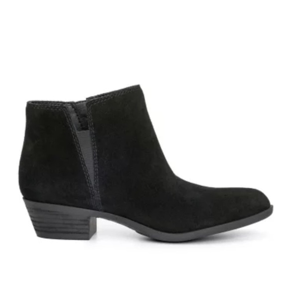 Lucky Brand Black Suede Bessie Ankle Booties - Picture 2 of 11